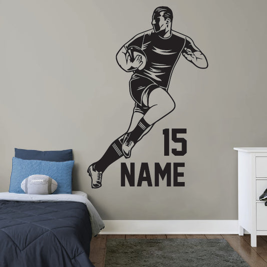 Personalized Australian Rugby player in the game