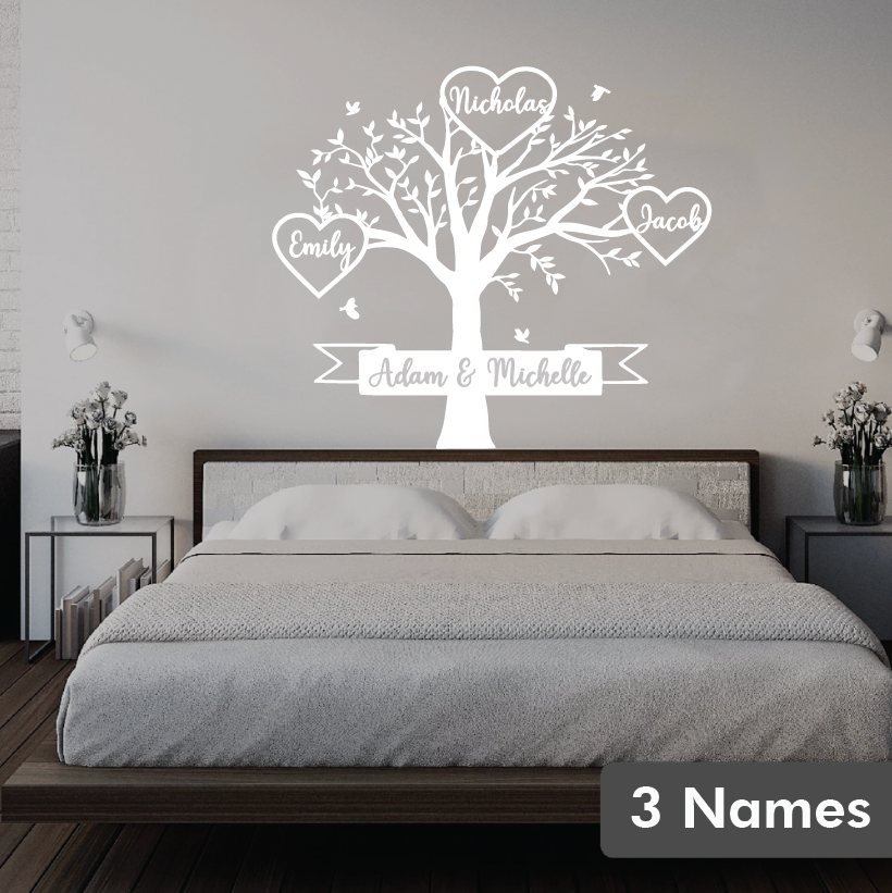 Family Tree Wall decals - with the names of all family members