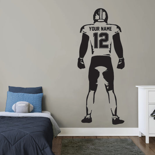 Standing Football Player Wall Sticker