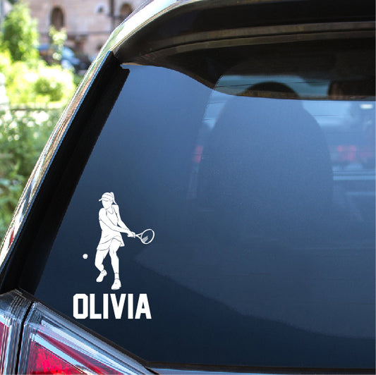 GIRL Tennis player with name