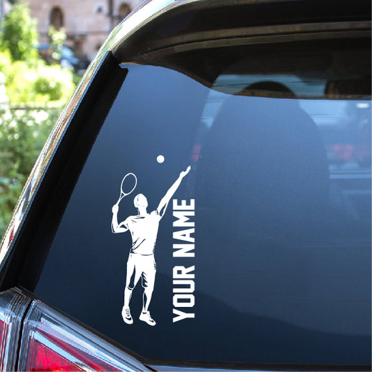 Tennis Player Ready to Hit