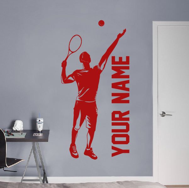 Tennis Player Ready to Hit