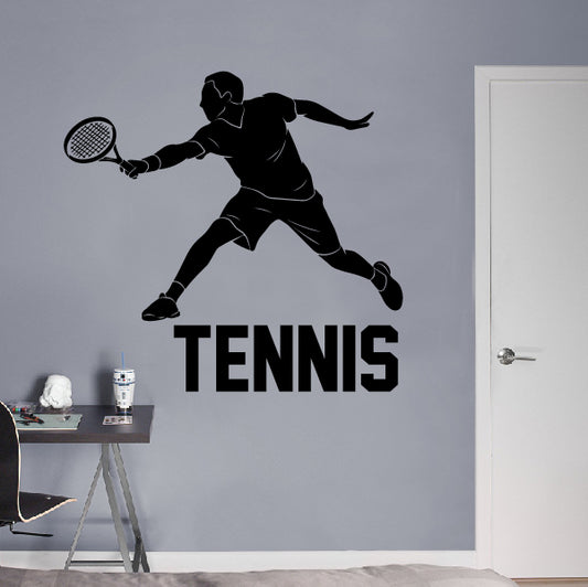 Tennis player in action - Personalized