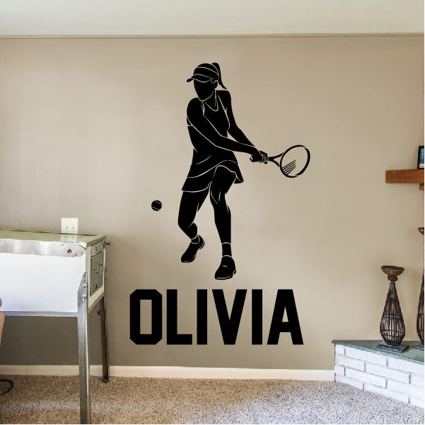 GIRL Tennis player with name