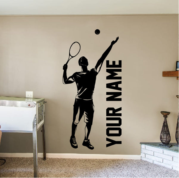 Tennis Player Ready to Hit
