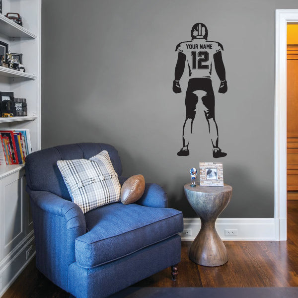 Standing Football Player Wall Sticker