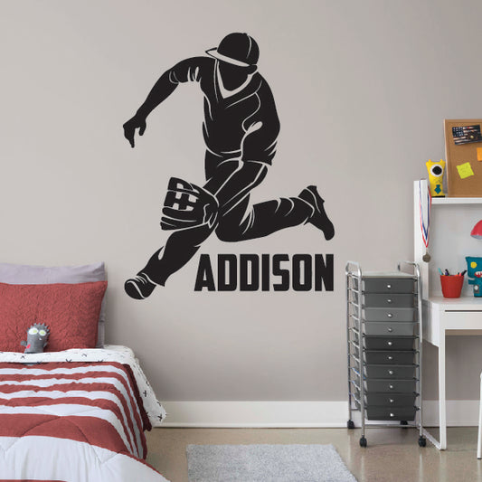 baseball wall decal