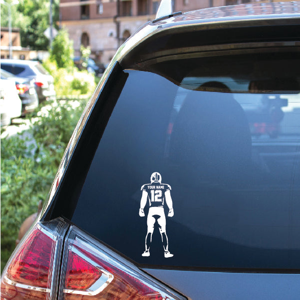 Standing Football Player Wall Sticker