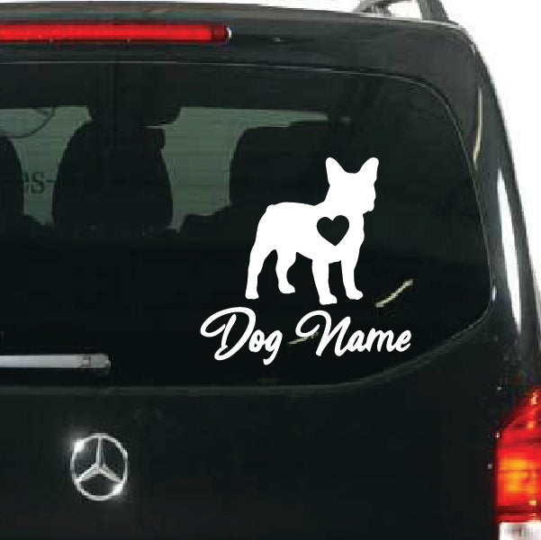 Personalized Frenchie Bulldog sticker with Name!