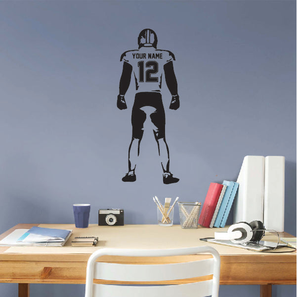 Standing Football Player Wall Sticker