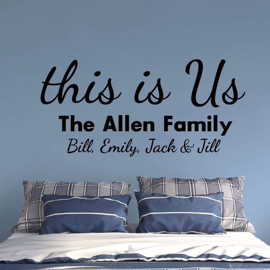 Family sticker: This is Us - with all the family member names!
