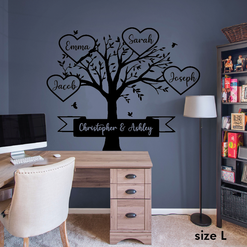 Family Tree Wall decals - with the names of all family members