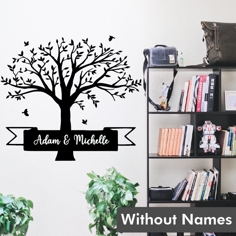 Family Tree Wall decals - with the names of all family members
