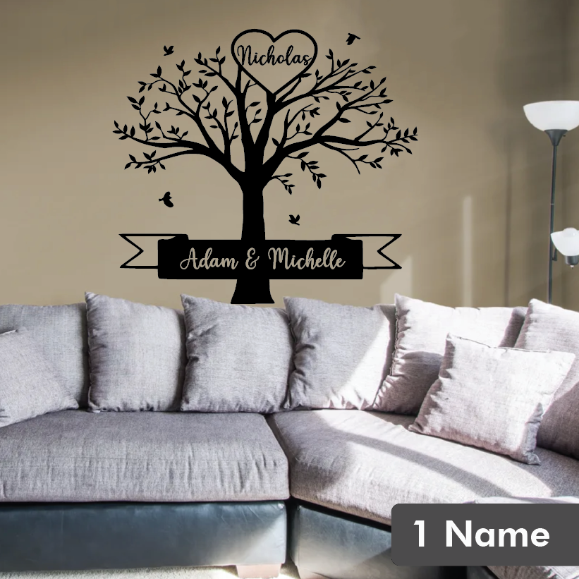 Family Tree Wall decals - with the names of all family members