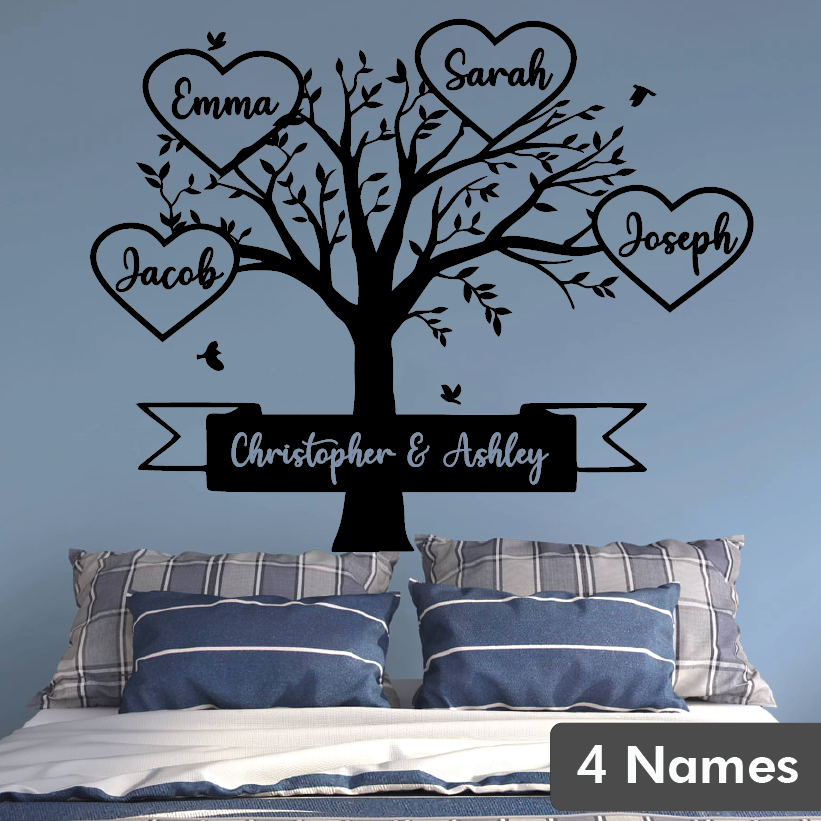 Family Tree Wall decals - with the names of all family members