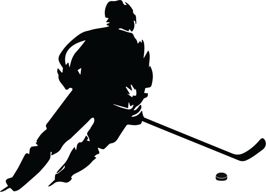 Hockey Player in the Game Wall Sticker