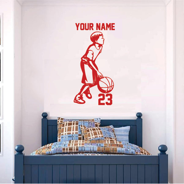 Personalized Basketball Boy with your name & number