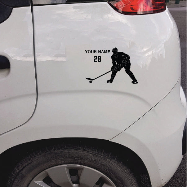Ready to Pass Hockey Player