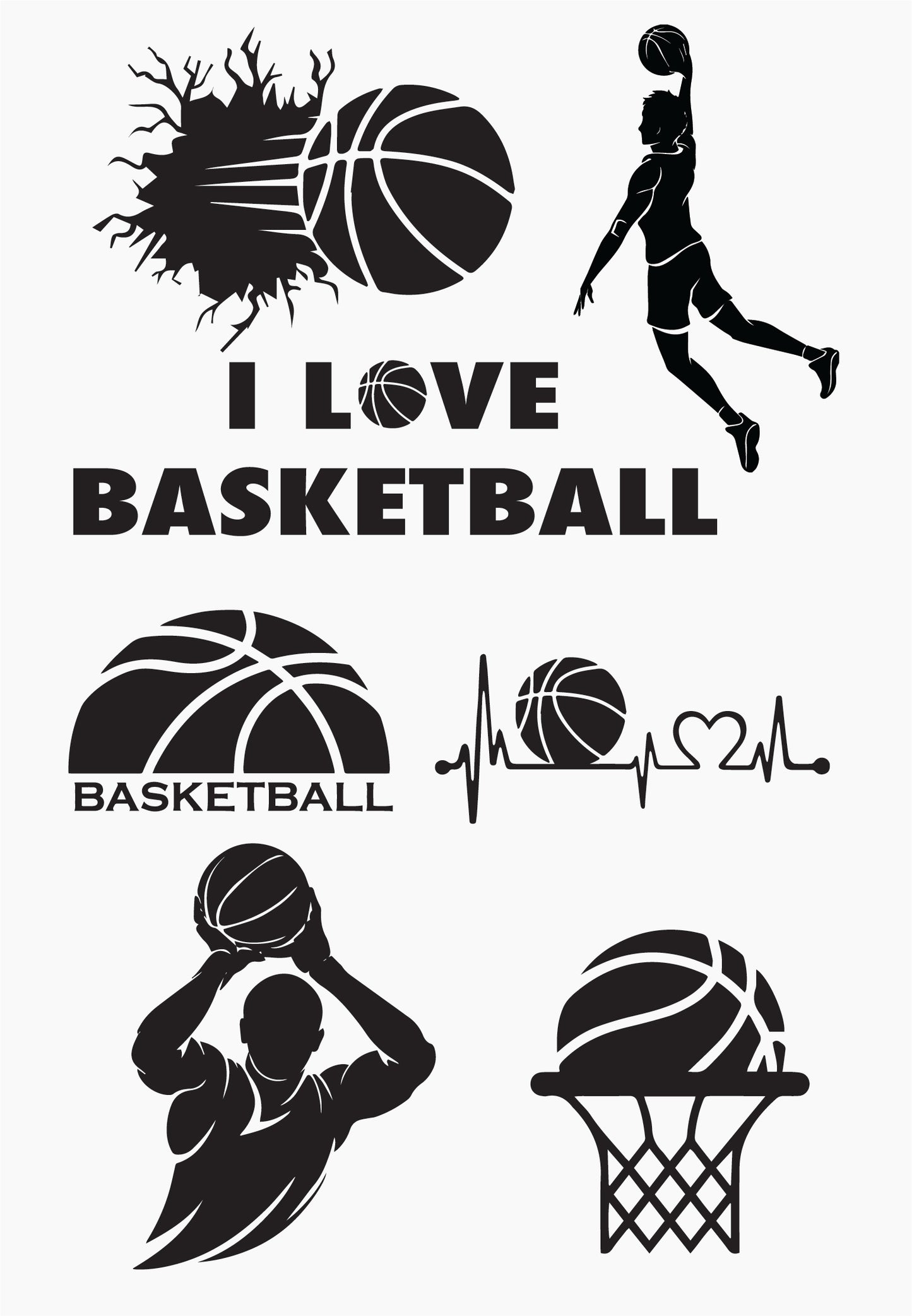 basketball wall decals