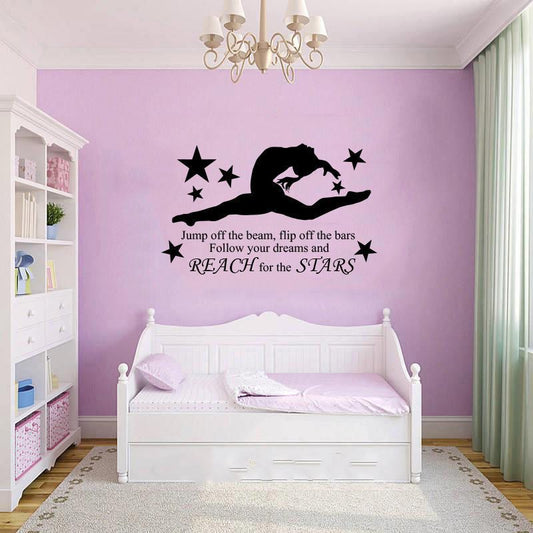 Jump off the beam...gymnastics motivational words