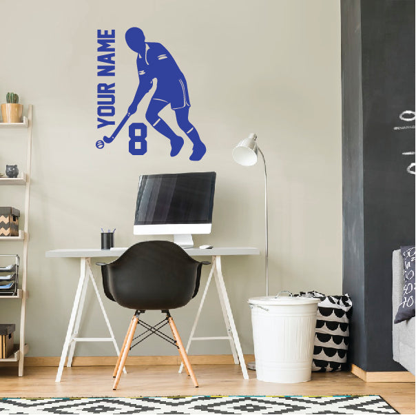 Personalized Hockey Field Player with name and number