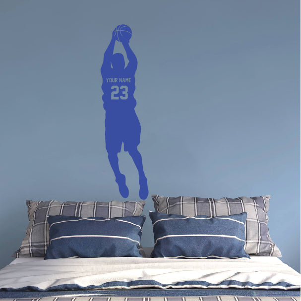 Basketball Player Throwing Ball Sticker