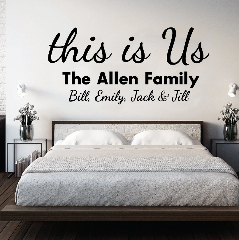 Family sticker: This is Us - with all the family member names!