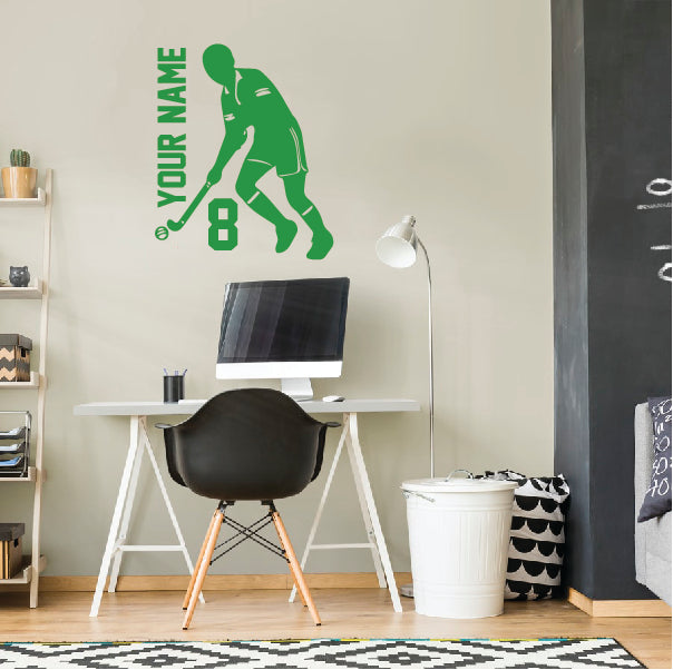 Personalized Hockey Field Player with name and number