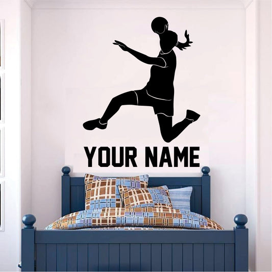 Handball Girl with custom name