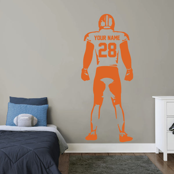 Standing Football Player Wall Sticker