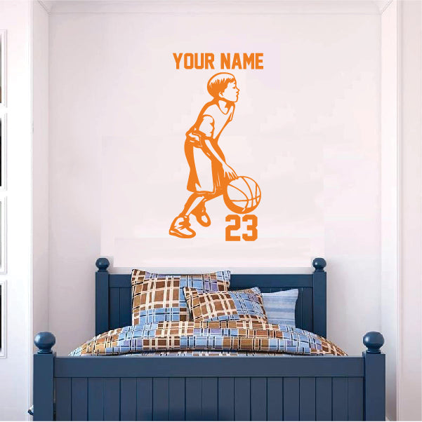 Personalized Basketball Boy with your name & number