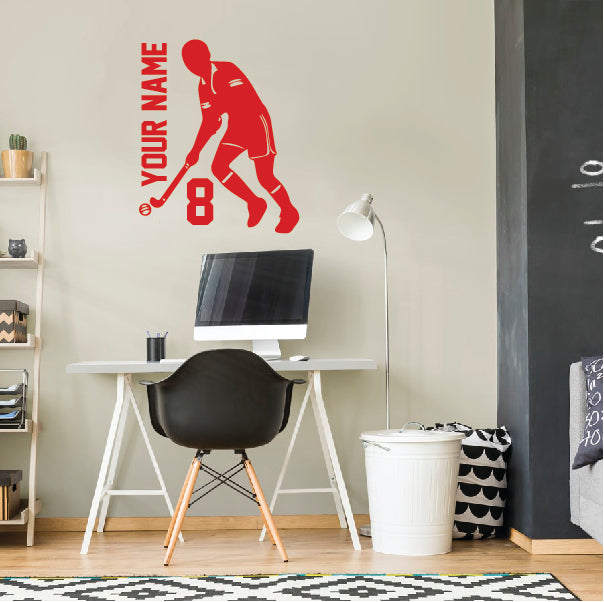 Personalized Hockey Field Player with name and number