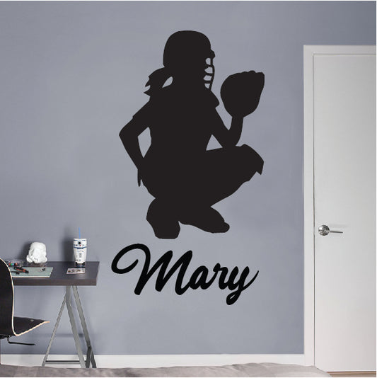 Softball Girl Catcher