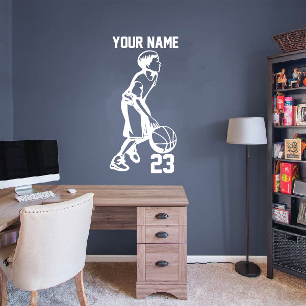 Personalized Basketball Boy with your name & number