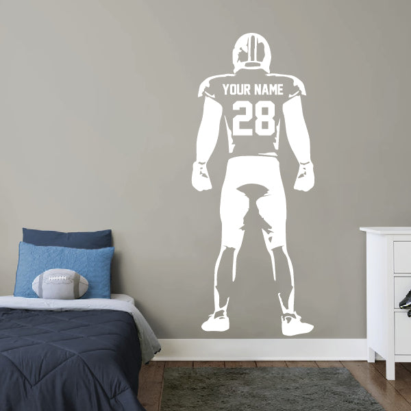 Standing Football Player Wall Sticker
