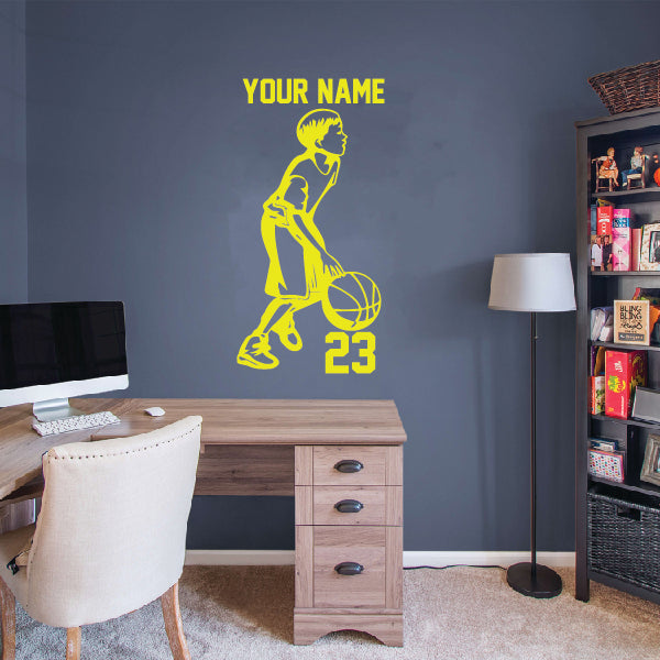 Personalized Basketball Boy with your name & number