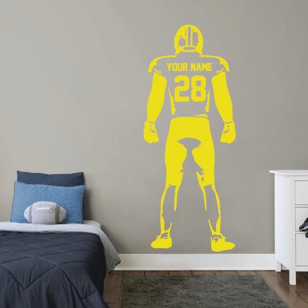 Standing Football Player Wall Sticker