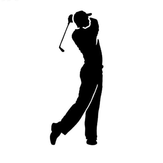Golfer sticker