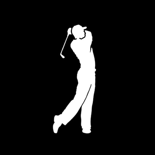 Golfer sticker