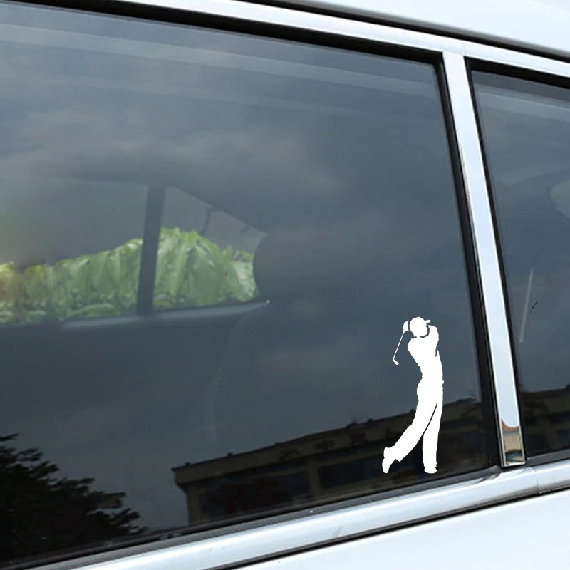 Golfer sticker