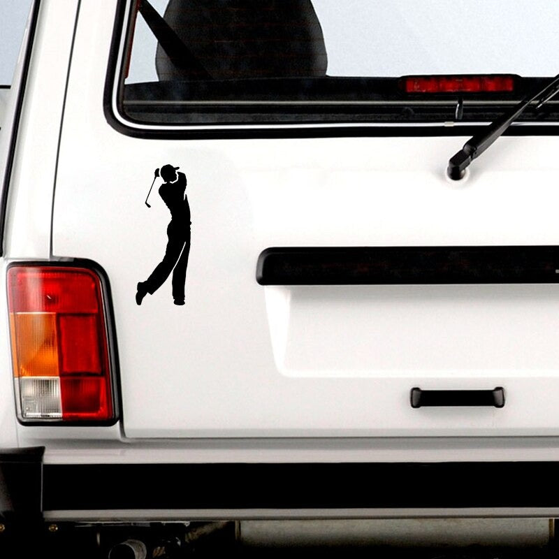 Golfer sticker