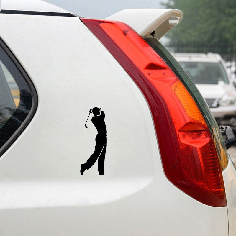Golfer sticker