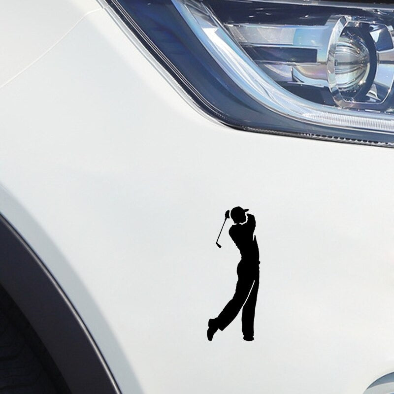 Golfer sticker