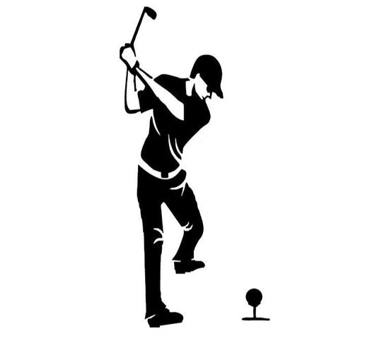 Golfer decal - After shot