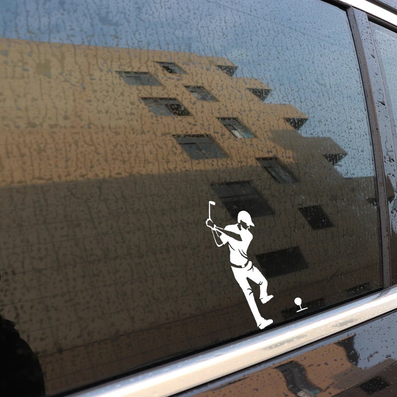 Golfer decal - After shot