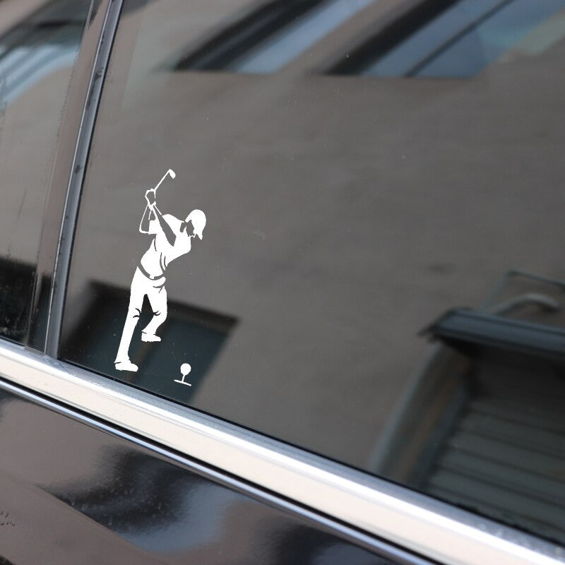 Golfer decal - After shot