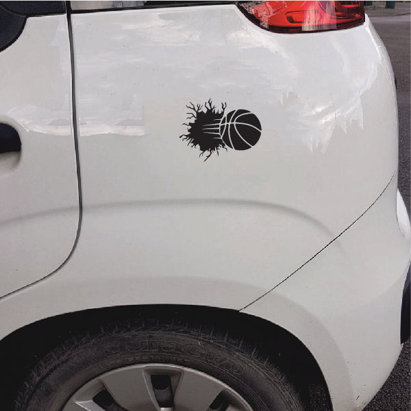 basketball sticker for car