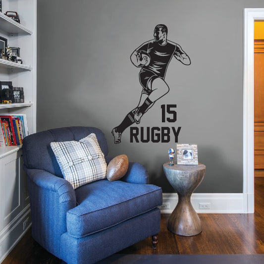 Personalized Australian Rugby player in the game