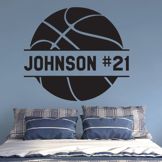 Basketball Ball with name and number