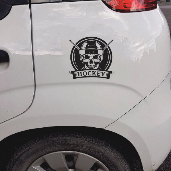 Hockey Skull Sticker